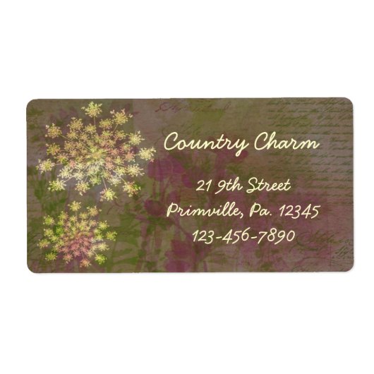 Étiquette de dentelle de la reine Anne (Devant)