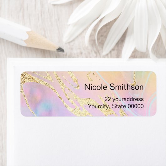 étiquette de design abstrait (En situation)