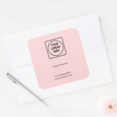 Étiquette de désinfectant pour les mains avec logo (Enveloppe)