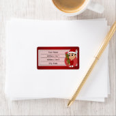 Étiquette de dessin animé de Noël (En situation)