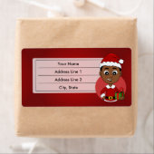 Étiquette de dessin animé de Noël (En situation)