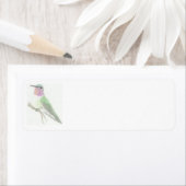 Étiquette de dessin de colibri de couleur (En situation)