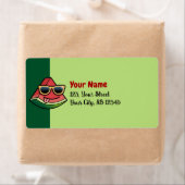 Étiquette de dessin de pastèque (En situation)