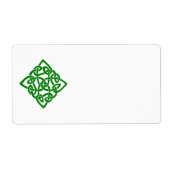 Étiquette de diamant celtique (Devant)