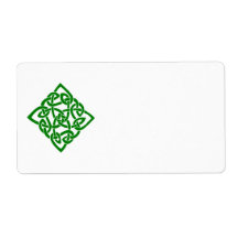 Étiquette de diamant celtique