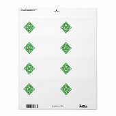 Étiquette de diamant celtique (Feuille entière)