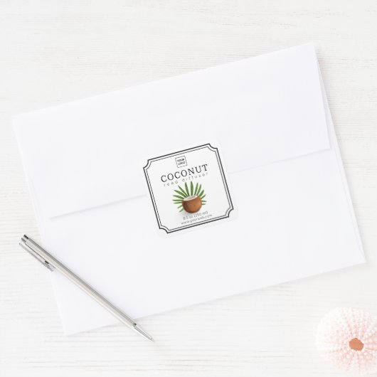 Étiquette de diffuseur de roseau de coco (Enveloppe)