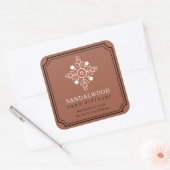 Étiquette de diffuseur de roseau en bois de santal (Enveloppe)