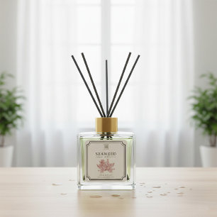Étiquette de diffuseur de roseaux d'algues