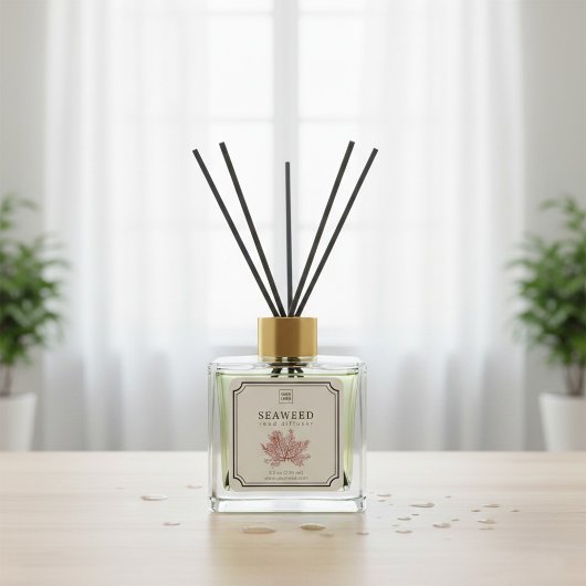 Étiquette de diffuseur de roseaux d'algues
