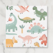 Étiquette de dinosaure favori (Dos)