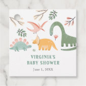 Étiquette de dinosaure favori (Devant)