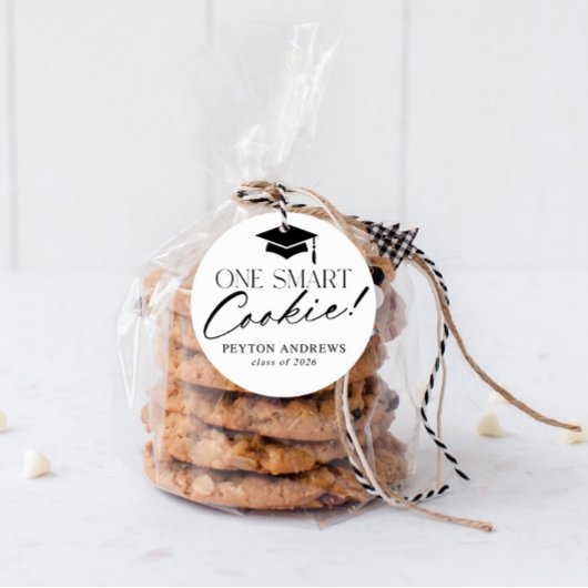 Étiquette de diplôme Une Cookie Intelligente
