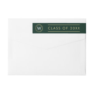 Étiquette de diplômes de COULEUR ÉDITABLE Wreat