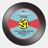 Étiquette de disque 45 tours vinyle Adresse de la (Devant)