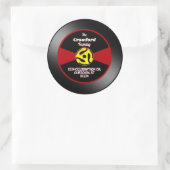 Étiquette de disque vinyle 45 Tours Adresse de fam (Sac)
