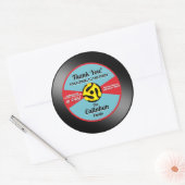 Étiquette de disque vinyle 45 tours pour carte de (Enveloppe)