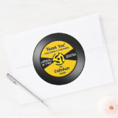 Étiquette de disque vinyle 45 tours pour carte de (Enveloppe)