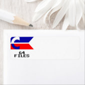 Étiquette de disquette C64 (En situation)