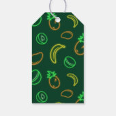 Étiquette de don avec motif tropical néon (Dos)