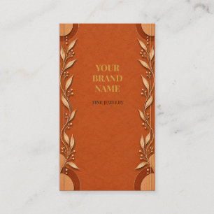 Étiquette de don de bijoux boho en terracotta terr