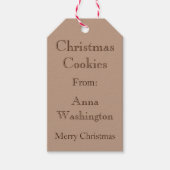 Étiquette de don de biscuits de Noël personnalisée (Devant)