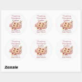 Étiquette de don de biscuits empreinte de frambois (Feuille)