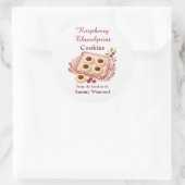 Étiquette de don de biscuits empreinte de frambois (Sac)
