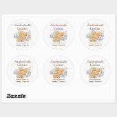 Étiquette de don de cookie Snickerdoodle (Feuille)