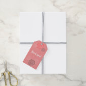 Étiquette de don de fête d'anniversaire de rose de (Avec de la ficelle)