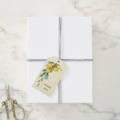 Étiquette de don de mariage à thème citron (Avec de la ficelle)
