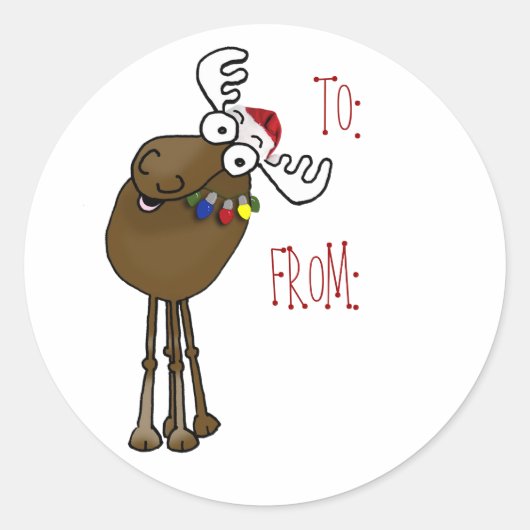 Étiquette de don d'orignaux : (Devant)