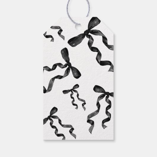 Étiquette de don Merci Noir Bow (Dos)