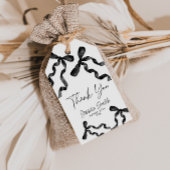 Étiquette de don Merci Noir Bow