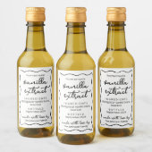 Étiquette de doodle d'extrait de vanille fait mais (Bouteilles)