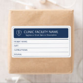 Étiquette de dosage de médicament pour patient (En situation)