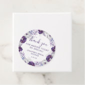 Étiquette de douche de mariage floral à l'aquarell (En situation)