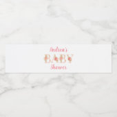 Étiquette de douche pour fille bébé (Étiquettes simples)