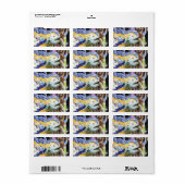 Étiquette de dragon Park Guell (Feuille entière)