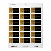 Étiquette de dragon stylisé (Feuille entière)