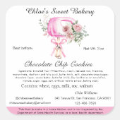 Étiquette de droit de chalet Accueil Mixeur de bou (Devant)