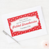 Étiquette de étiquette de fraise ou de confiture c (Enveloppe)