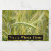 Étiquette de farine de blé entier pour le stockage (Étiquettes simples)