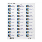 Étiquette de faucon pèlerin (Feuille entière)