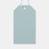 Étiquette de faveur bleu pâle aux pêches (Dos)