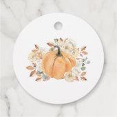 Étiquette de faveur carrée pour baby shower d'auto (Dos)