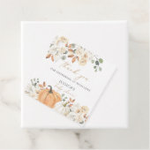 Étiquette de faveur carrée pour la baby shower d'a (En situation)