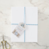 Étiquette de faveur d'anniversaire Boho Blue Pumpk (Avec de laficelle)