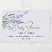 Étiquette de Faveur de Baby Shower à l'Aquarelle M (Étiquettes simples)