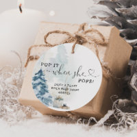 Étiquette de faveur de baby shower Pop it quand el